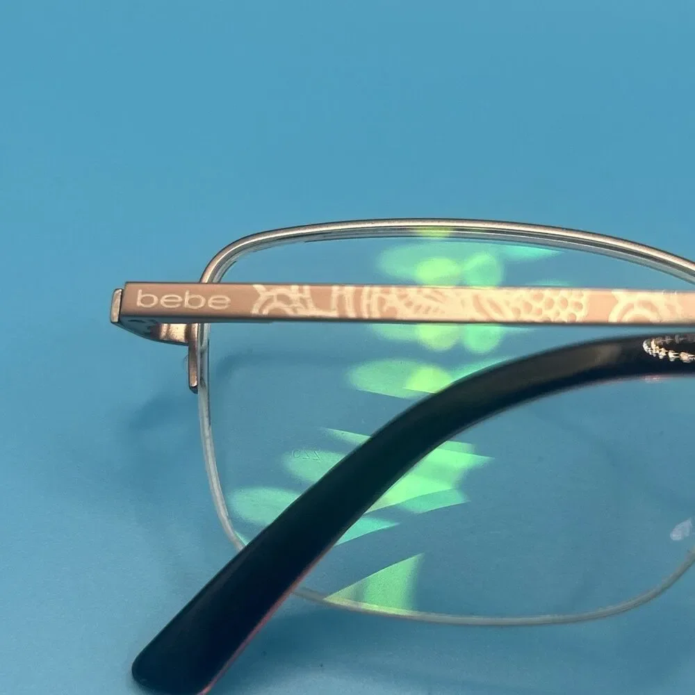 BEBE BB5188 770 Rose Gold/Half Rim— 51-17-135 11/C9– Optical Eyeglasses